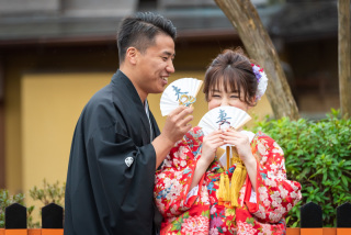 お2人らしい笑顔♪