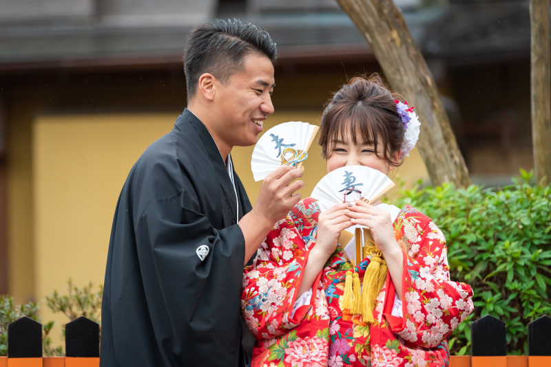 お2人らしい笑顔♪