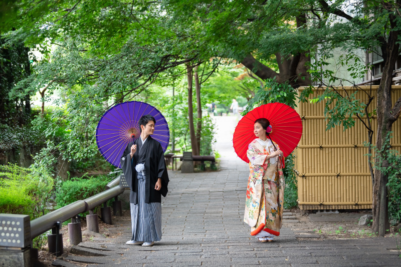 和傘をもって♪