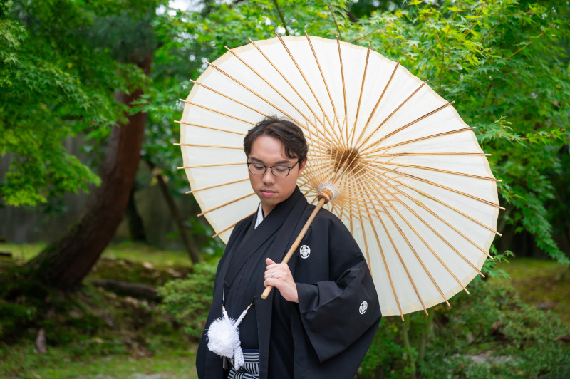 新郎様の決めポーズ