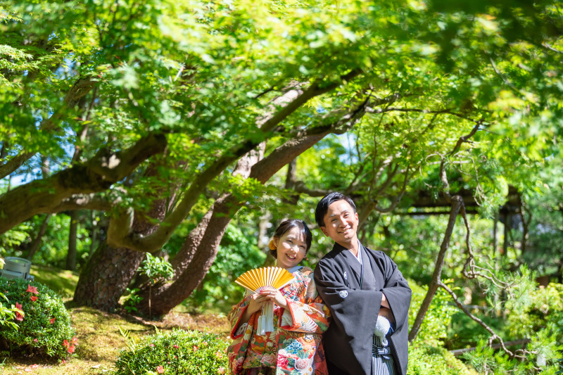 寄り添ってニッコリ