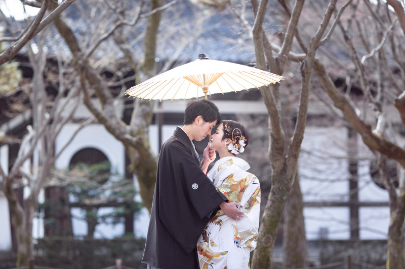 背景の木々も冬撮影らしく、素敵なオブジェ。