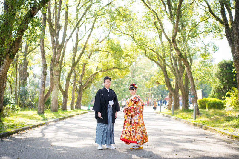 緑に囲まれて。