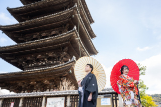 キャンペーン利用で色打掛と白無垢両方