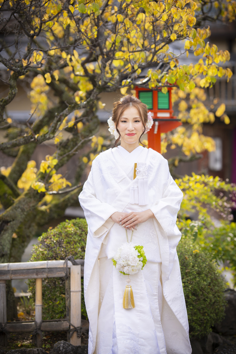 髪飾りとブーケ