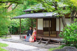 祇園と緑の茶室
