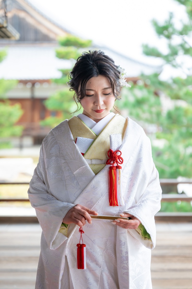 白無垢をコーディネート