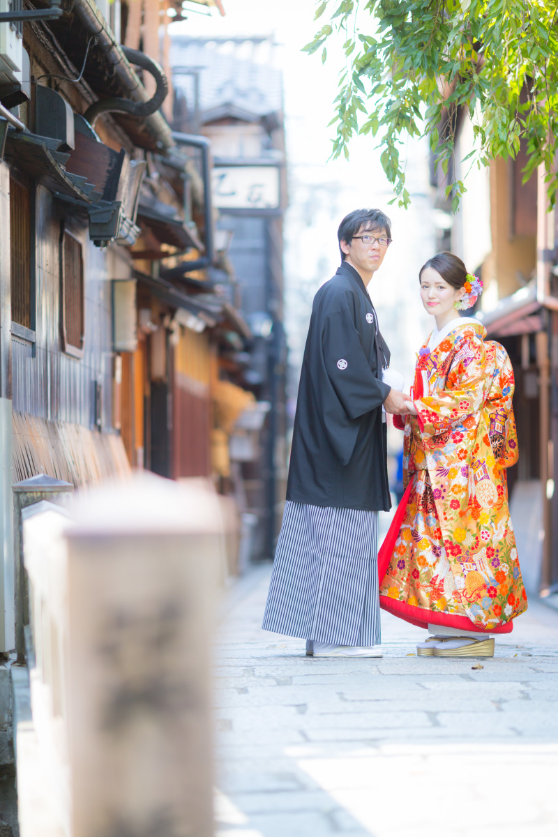 巽橋のむこうで。