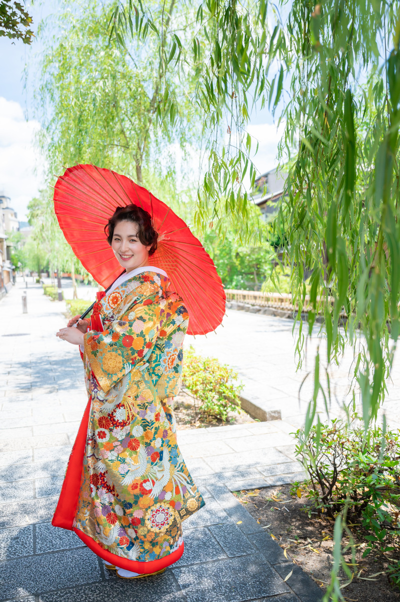 優しく揺れる緑