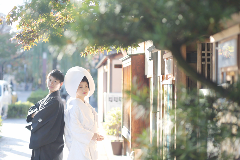 柔らかな夕日のもとで