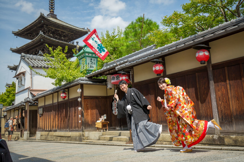 八坂の塔に向かってGO!