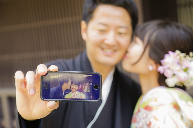 スマホを使って