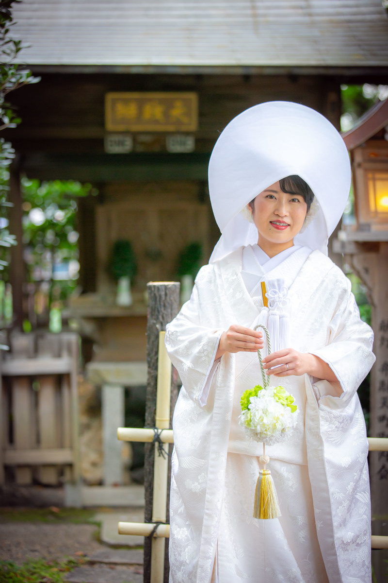 やっぱり白無垢で正統派❤