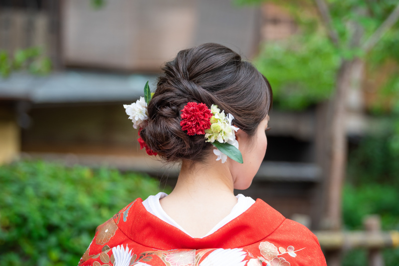 定番の和装髪飾り(*^^*)