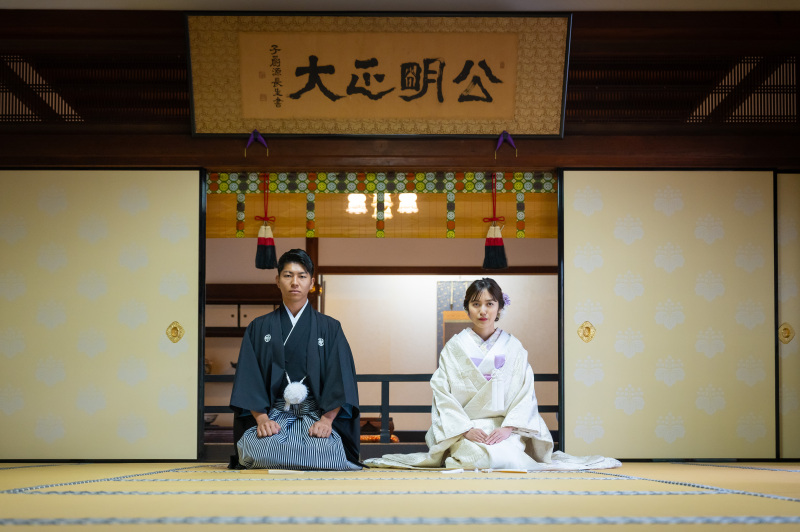 御簾の飾りが美しい