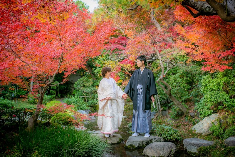 白無垢の新婦様に視線が集まるように狙ってみました！