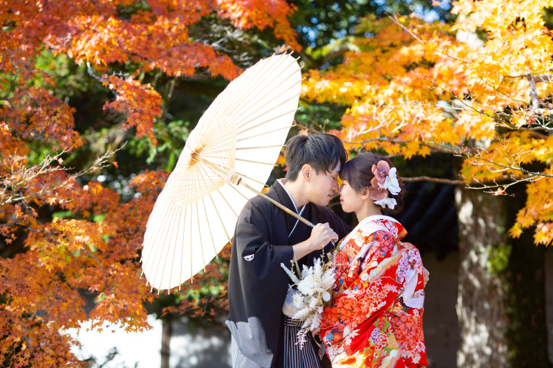 【11/15〜12/14】 和装2着 ロケ地2ヶ所プラン(2万円OFF+特典付き)【オータムキャンペーン】