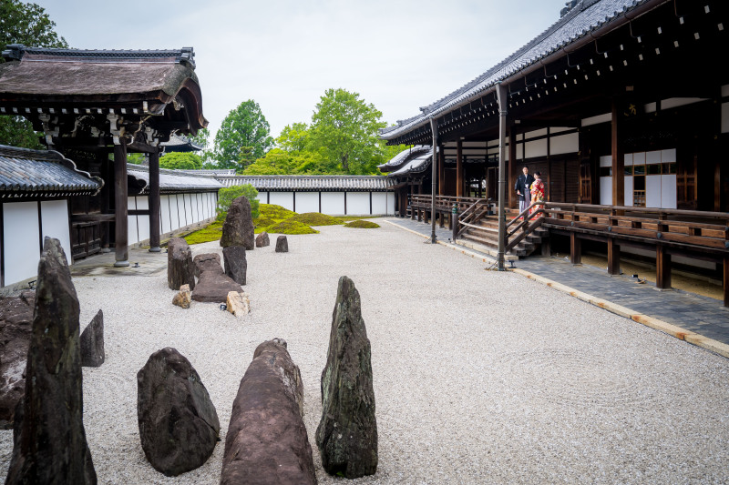 【渓谷にかかる通天橋】東福寺