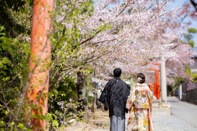 【1万円OFF&特典付】春の京都でお得に撮影!和装2点×ロケ2ヵ所プラン