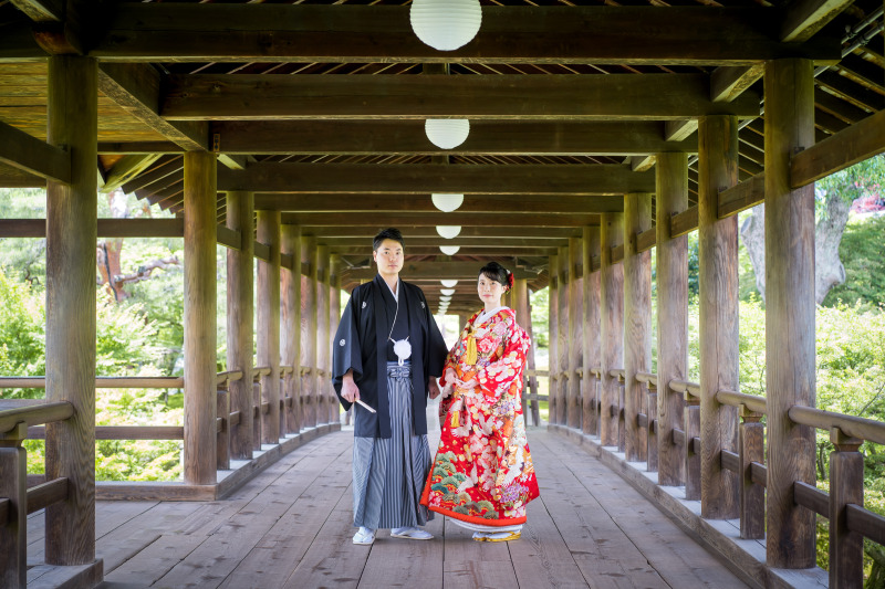 【渓谷にかかる通天橋】東福寺