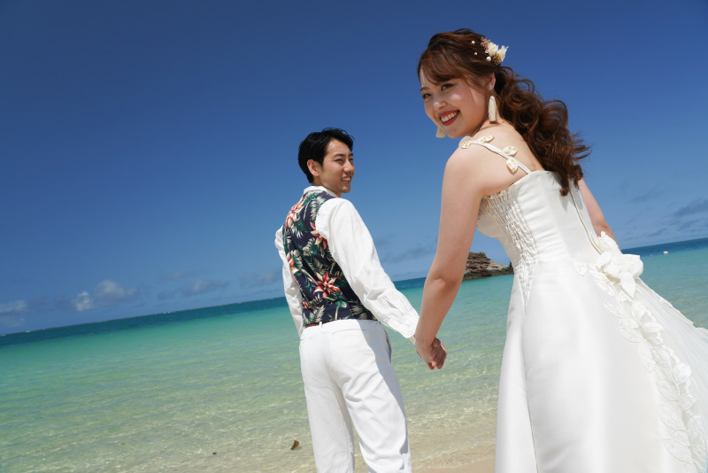 青空 撮影日 21年4月13日 北谷 Photo Ciel Bleu 沖縄県でフォトウェディング探すならphotorait