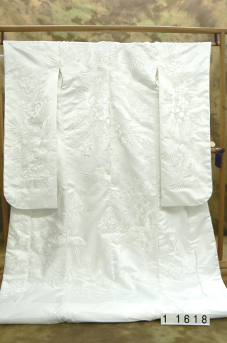 刺繍花熨斗目　　商品番号1-1618