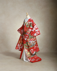 赤地松風梅華文　　商品番号1-1371