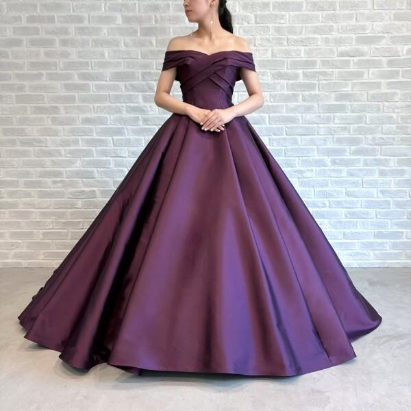 ロイヤルPuシルクミカドカシュクールドレープショルダータック