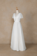 OWﾏｲｸﾛﾁｭｰﾙVﾈｯｸ縁取りﾚｰｽｽﾘﾑｽﾚﾝﾀﾞｰ