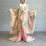 白地唐織鶴菱亀甲に桜