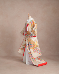 白金地相良刺繍松竹梅　　商品番号1-1772