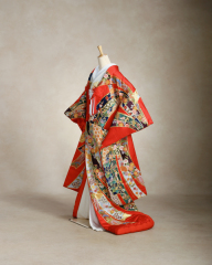 赤地束ね吉祥相良　　商品番号1-1668