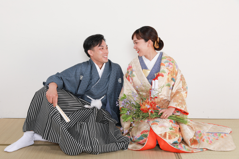 お座り　2ショット