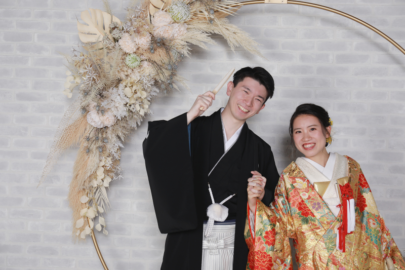 色打掛　洋髪2ショット　3