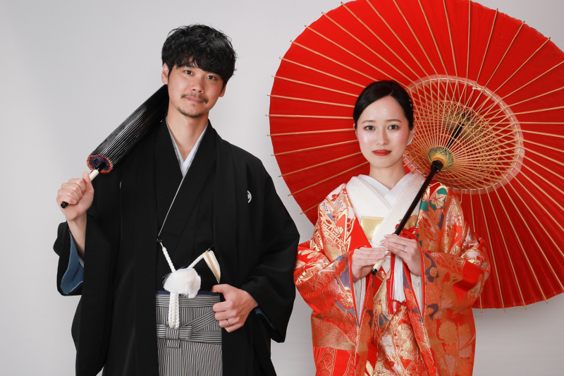 色打掛　2ショット