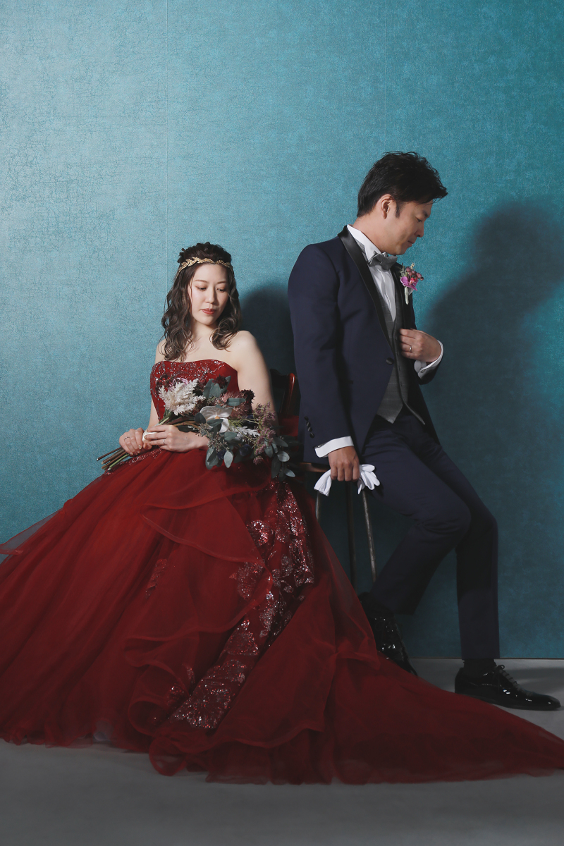 タキシード・カラードレスショット