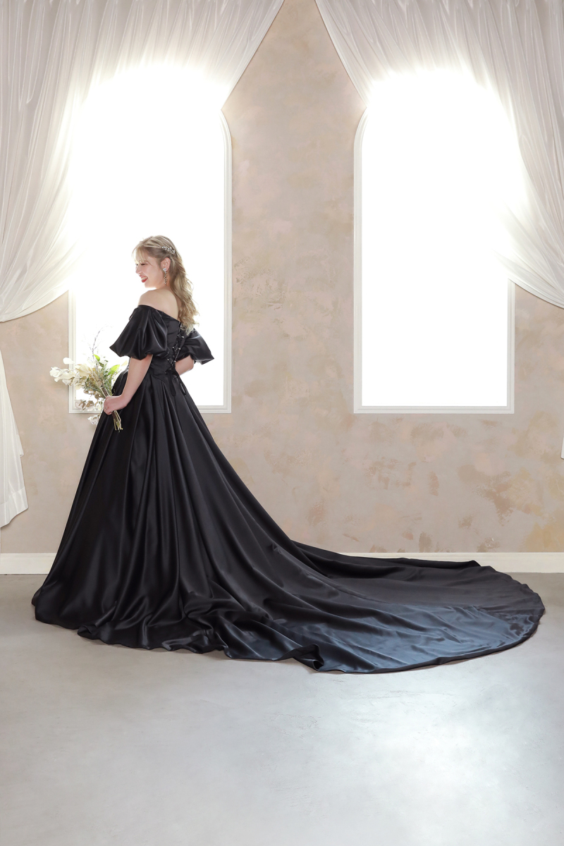 カラードレス　バックショット