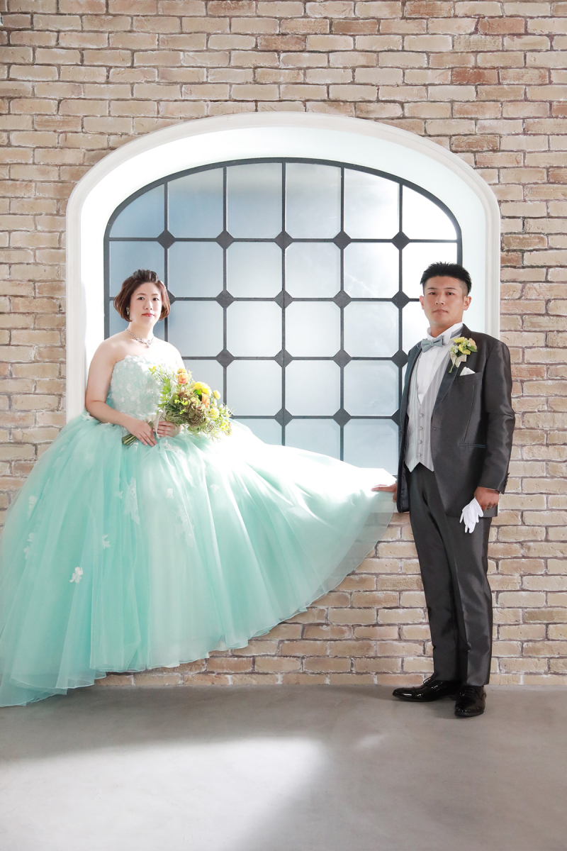 窓際でツーショット