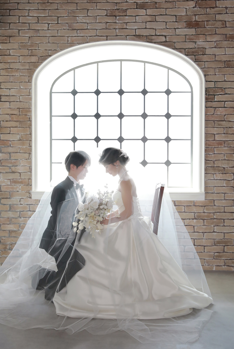 ベールを使ってのご撮影