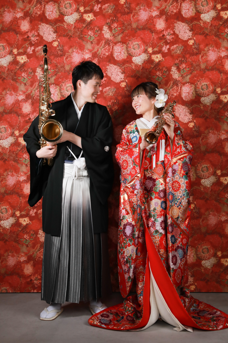 色打掛　紋服ショット