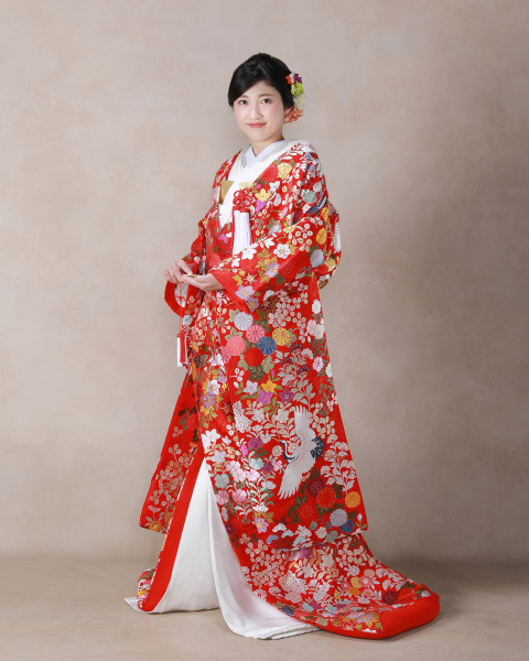 ご新婦様　色打掛ソロショット