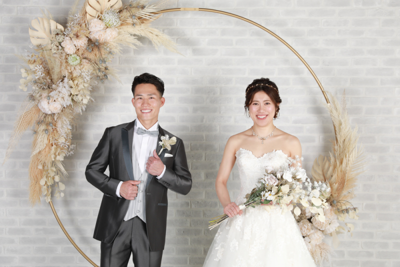 ウェディングドレス・タキシードショット４