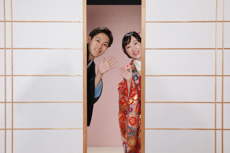 お２人でひょっこりショット