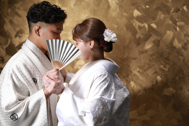 末広を使ったショット