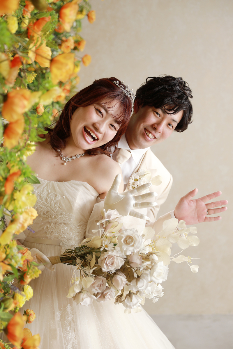 お花に囲まれて②