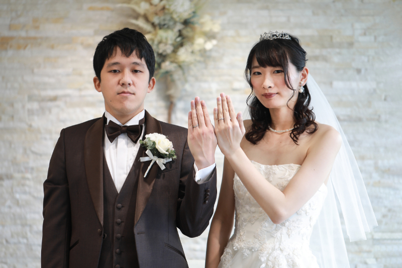 結婚指輪のお披露目