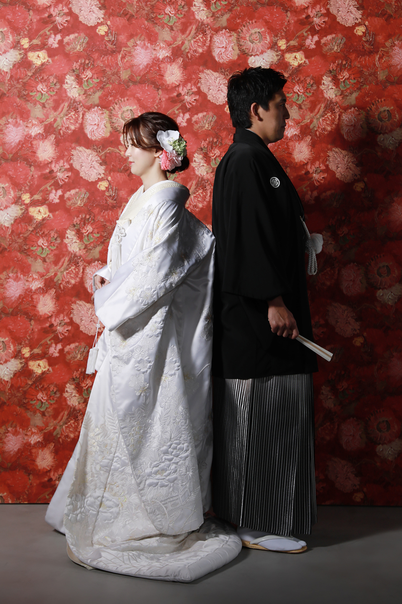 背中合わせショット