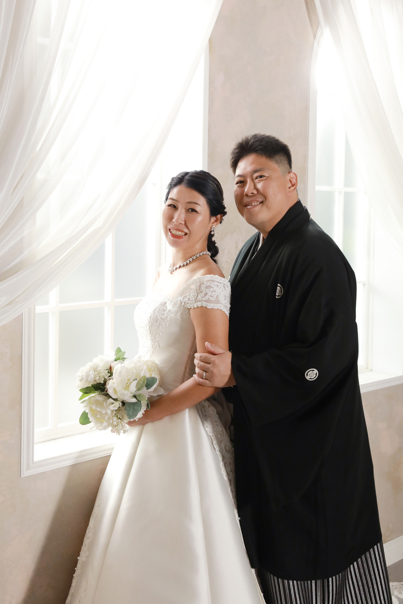 にこやかな笑顔で1枚