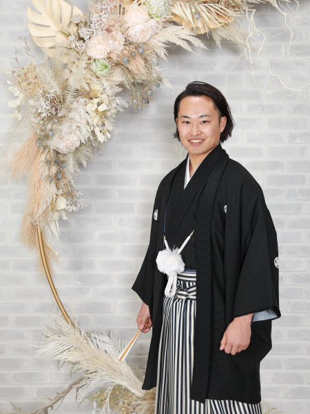新郎様紋服ソロショット