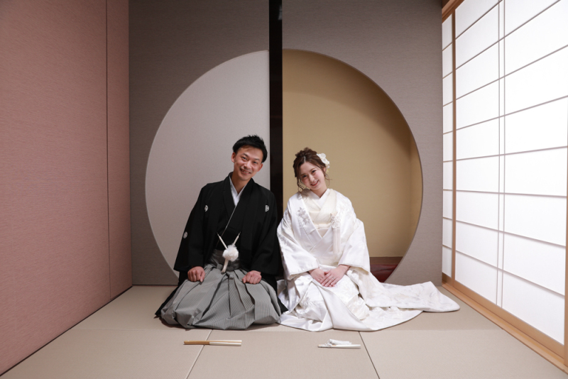 和室でのおすわりショット
